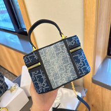 Load image into Gallery viewer, CHRISTIAN 30 MONTAIGNE MINI VANITY BAG (DENIM)