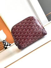 Load image into Gallery viewer, VENDOME COSMETIC POUCH (BURGUNDY)