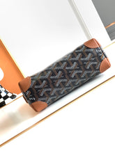 Load image into Gallery viewer, VENDOME COSMETIC POUCH (BLACK TAN)