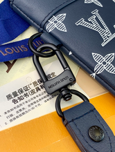 Load image into Gallery viewer, LOUIS MONOGRAM POUCH INK TO-GO (BLUE)