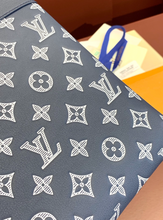 Load image into Gallery viewer, LOUIS MONOGRAM POUCH INK TO-GO (BLUE)