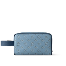 Load image into Gallery viewer, LOUIS LOCKER DOPP KIT (NAVY & SKY BLUE)