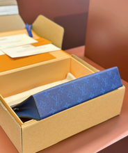 Load image into Gallery viewer, LOUIS MONOGRAM POUCH (COBALT)