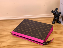 Load image into Gallery viewer, LOUIS MONOGRAM POUCH (BROWN AND PINK)