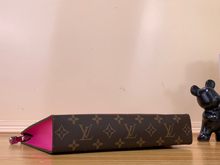 Load image into Gallery viewer, LOUIS MONOGRAM POUCH (BROWN AND PINK)