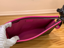 Load image into Gallery viewer, LOUIS MONOGRAM POUCH (BROWN AND PINK)