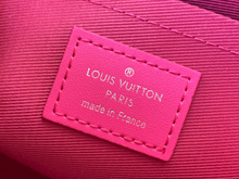 Load image into Gallery viewer, LOUIS MONOGRAM POUCH (BROWN AND PINK)