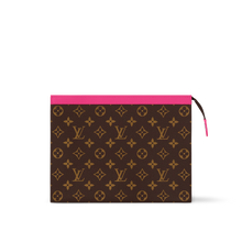 Load image into Gallery viewer, LOUIS MONOGRAM POUCH (BROWN AND PINK)