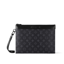 Load image into Gallery viewer, LOUIS MONOGRAM POUCH TO-GO (BLACK)