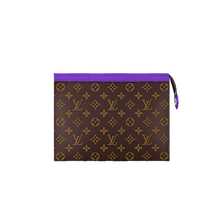 Load image into Gallery viewer, LOUIS MONOGRAM POUCH (BROWN AND PURPLE)