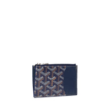 Load image into Gallery viewer, BOURBON ZIPPED CARD HOLDER (NAVY BLUE)