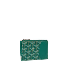 Load image into Gallery viewer, BOURBON ZIPPED CARD HOLDER (GREEN)