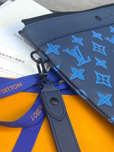 Load image into Gallery viewer, LOUIS MONOGRAM POUCH RIVER TO-GO (BLUE)