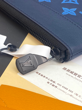 Load image into Gallery viewer, LOUIS MONOGRAM POUCH RIVER TO-GO (BLUE)