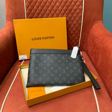 Load image into Gallery viewer, LOUIS MONOGRAM POUCH TO-GO (BLACK)