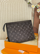 Load image into Gallery viewer, LOUIS MONOGRAM POUCH (WASHED BLACK)