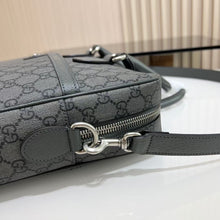 Load image into Gallery viewer, GG OPHIDA MEDIUM BRIEFCASE (GREY)