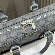 Load image into Gallery viewer, GG OPHIDA MEDIUM BRIEFCASE (GREY)