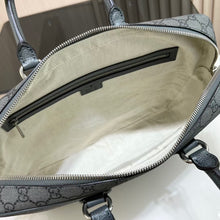 Load image into Gallery viewer, GG OPHIDA MEDIUM BRIEFCASE (GREY)