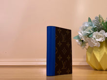 Load image into Gallery viewer, LOUIS MONOGRAM PASSPORT HOLDER LEATHER (BLUE)