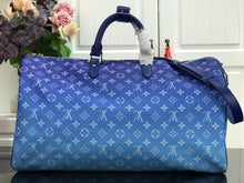 Load image into Gallery viewer, LOUIS KEEPALL BANDOULIERE 55 MONOGRAM (BLUE CLOUD)