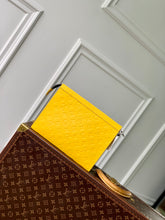 Load image into Gallery viewer, LOUIS EMBOSSED MONOGRAM POUCH (YELLOW)