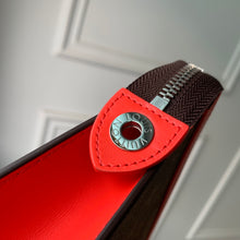 Load image into Gallery viewer, LOUIS MONOGRAM POUCH (BROWN AND RED)