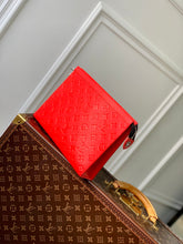 Load image into Gallery viewer, LOUIS EMBOSSED MONOGRAM POUCH (RED)