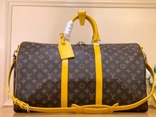 Load image into Gallery viewer, LOUIS KEEPALL BANDOULIERE MACASSAR 50 (YELLOW)