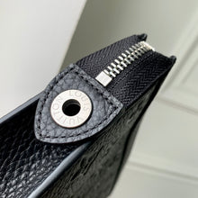 Load image into Gallery viewer, LOUIS EMBOSSED MONOGRAM POUCH (BLACK)
