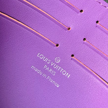 Load image into Gallery viewer, LOUIS EMBOSSED MONOGRAM POUCH (PURPLE)