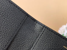 Load image into Gallery viewer, LOUIS CLASSIC MONOGRAM LEATHER PASSPORT HOLDER (BLACK)