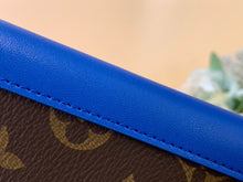 Load image into Gallery viewer, LOUIS MONOGRAM PASSPORT HOLDER LEATHER (BLUE)