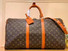 Load image into Gallery viewer, LOUIS KEEPALL BANDOULIERE MACASSAR 50 (ORANGE)