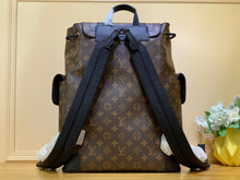 Load image into Gallery viewer, LOUIS CHRISTOPHER MM MONOGRAM BACKPACK (BROWN)