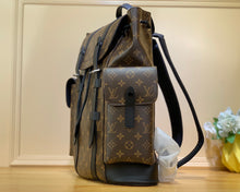 Load image into Gallery viewer, LOUIS CHRISTOPHER MM MONOGRAM BACKPACK (BROWN)