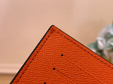 Load image into Gallery viewer, LOUIS MONOGRAM PASSPORT HOLDER LEATHER (ORANGE)
