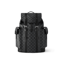 Load image into Gallery viewer, LOUIS CHRISTOPHER MM CHECKERED BACKPACK (BLACK)