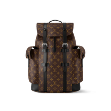 Load image into Gallery viewer, LOUIS CHRISTOPHER MM MONOGRAM BACKPACK (BROWN)