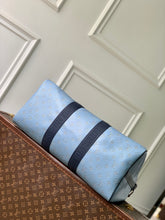 Load image into Gallery viewer, LOUIS KEEPALL BANDOULIERE 50 (MONOGRAM HERITAGE - NAVY & SKY BLUE)