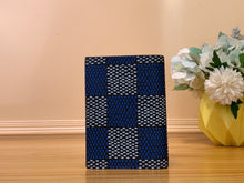 Load image into Gallery viewer, LOUIS CUSTOM CHECKED PASSPORT HOLDER (BLACK AND BLUE))