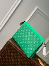 Load image into Gallery viewer, LOUIS MONOGRAM POUCH (GREEN)