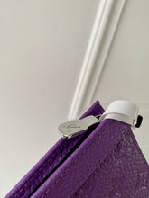 Load image into Gallery viewer, LOUIS EMBOSSED MONOGRAM POUCH (PURPLE)