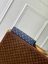 Load image into Gallery viewer, LOUIS MONOGRAM POUCH (SHADOW BLUE)