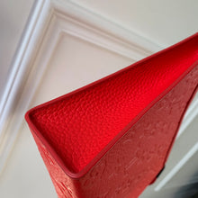 Load image into Gallery viewer, LOUIS EMBOSSED MONOGRAM POUCH (RED)