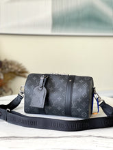 Load image into Gallery viewer, LOUIS KEEPALL BANDOULIERE 25 MONOGRAM (BLACK)