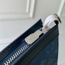 Load image into Gallery viewer, LOUIS MONOGRAM POUCH (SHADOW BLUE)