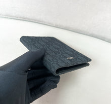 Load image into Gallery viewer, CHRISTIAN OBLIQUE JACQUARD PASSPORT COVER (BLACK)