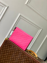 Load image into Gallery viewer, LOUIS EMBOSSED MONOGRAM POUCH (PINK)