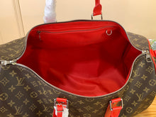 Load image into Gallery viewer, LOUIS KEEPALL BANDOULIERE MACASSAR 50 (RED)